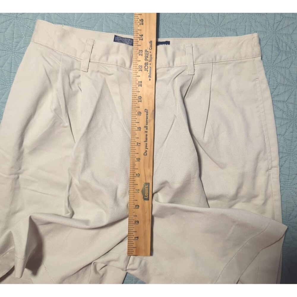 Ralph Lauren Polo Sport VTG 90s Khaki Pleated Chino Shorts Womens Sz 10 Made USA - Picture 8 of 9